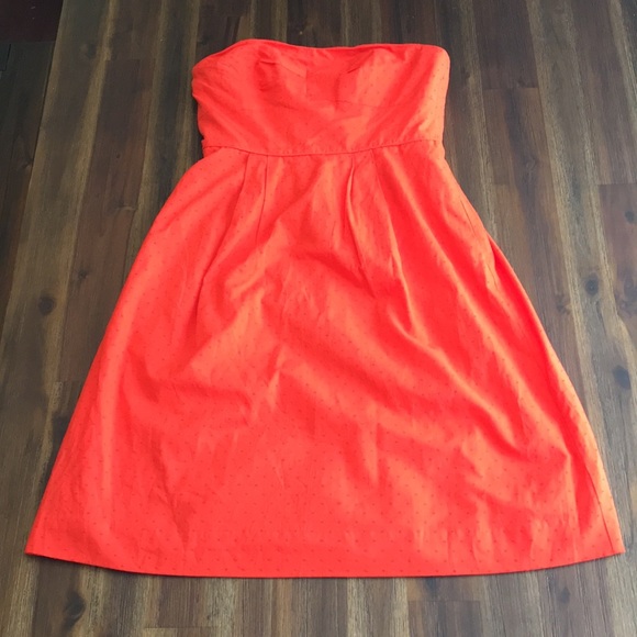 J. Crew Dresses & Skirts - J Crew orange strapless dress